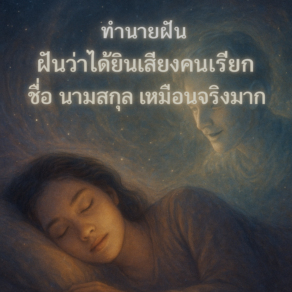 ทำนายฝัน ฝันว่าได้ยินเสียงคนเรียกชื่อนามสกุลเหมือนจริงมาก